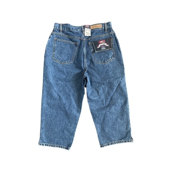 BILL BLASS Petite Easy Fit Jean Capri Blue Denim Cropped Women’s Size 10P. - Picture 1 of 16